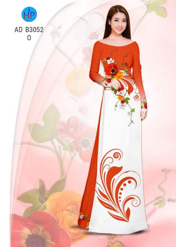 Vải áo dài hoa eo