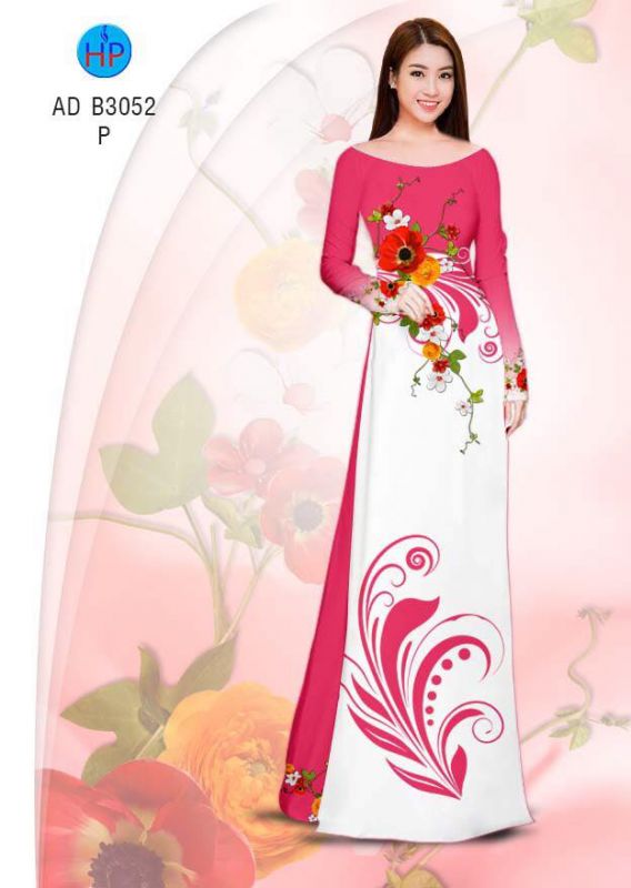 Vải áo dài hoa eo