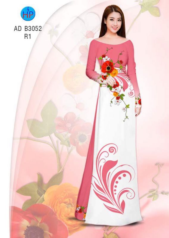 Vải áo dài hoa eo
