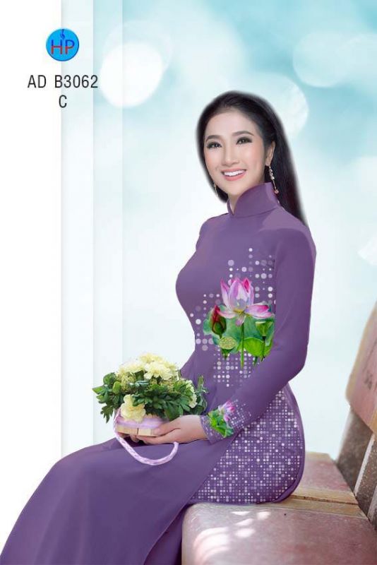 Vải áo dài hoa Sen Vải áo dài hoa Sen
