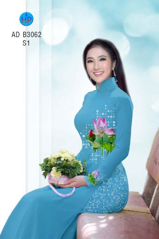 Vải áo dài hoa Sen Vải áo dài hoa Sen