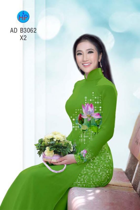 Vải áo dài hoa Sen Vải áo dài hoa Sen