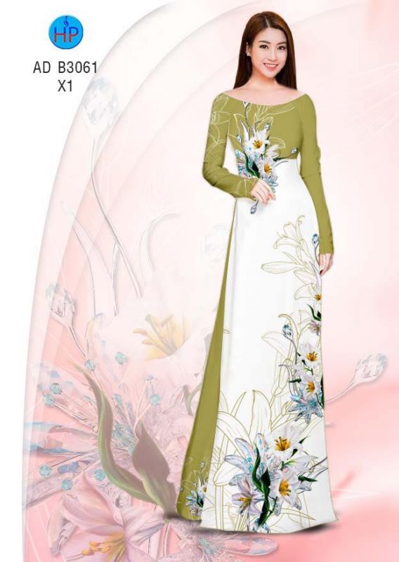 Vải áo dài hoa dây