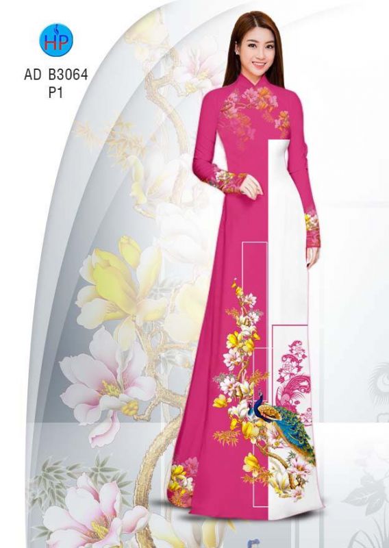 Vải áo dài chim Công Vải áo dài chim Công