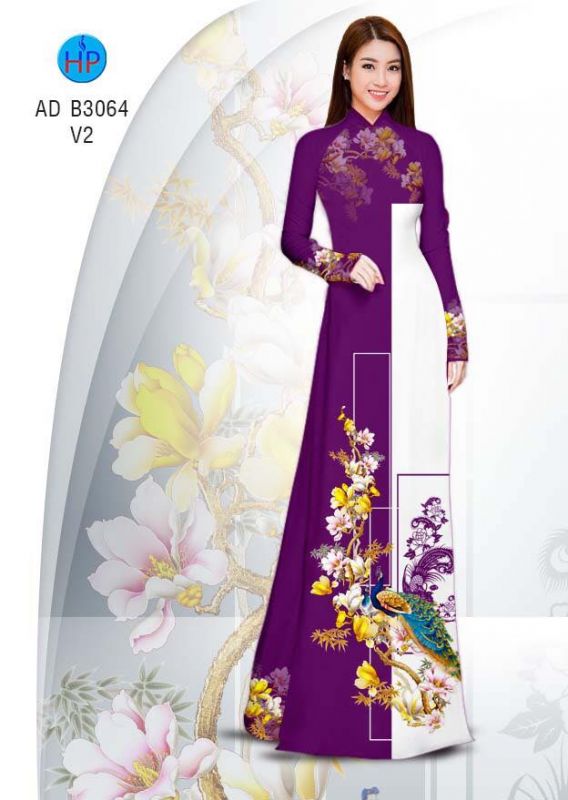 Vải áo dài chim Công Vải áo dài chim Công