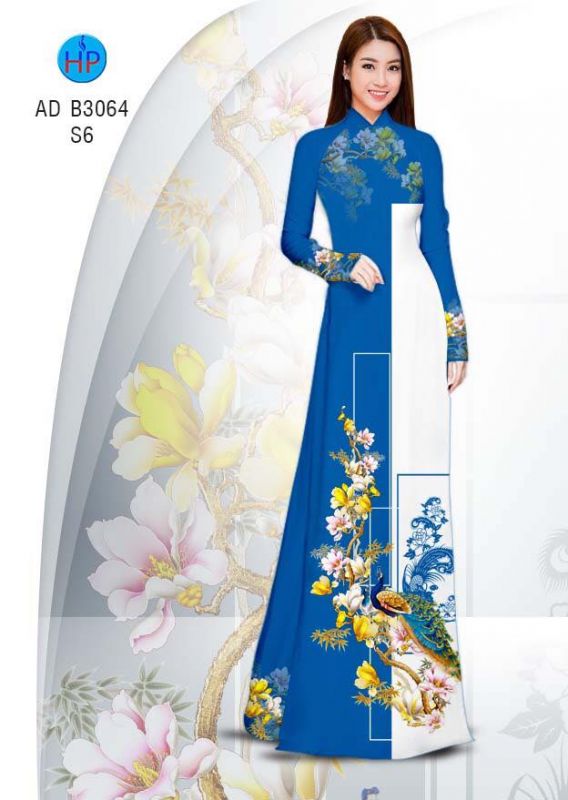 Vải áo dài chim Công Vải áo dài chim Công