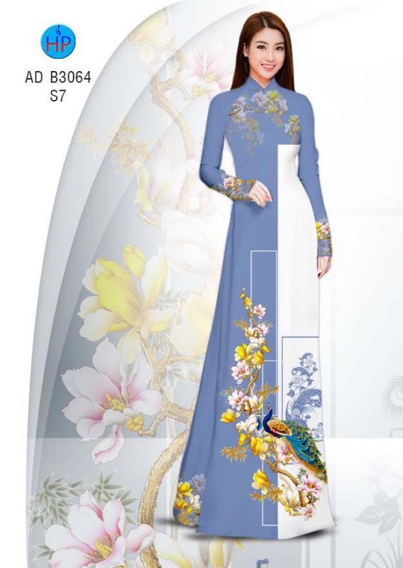 Vải áo dài chim Công Vải áo dài chim Công