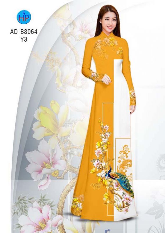 Vải áo dài chim Công Vải áo dài chim Công