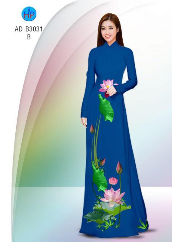 Vải áo dài hoa Sen