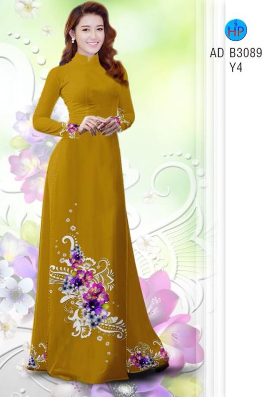 Vải áo dài hoa chùm Vải áo dài hoa chùm