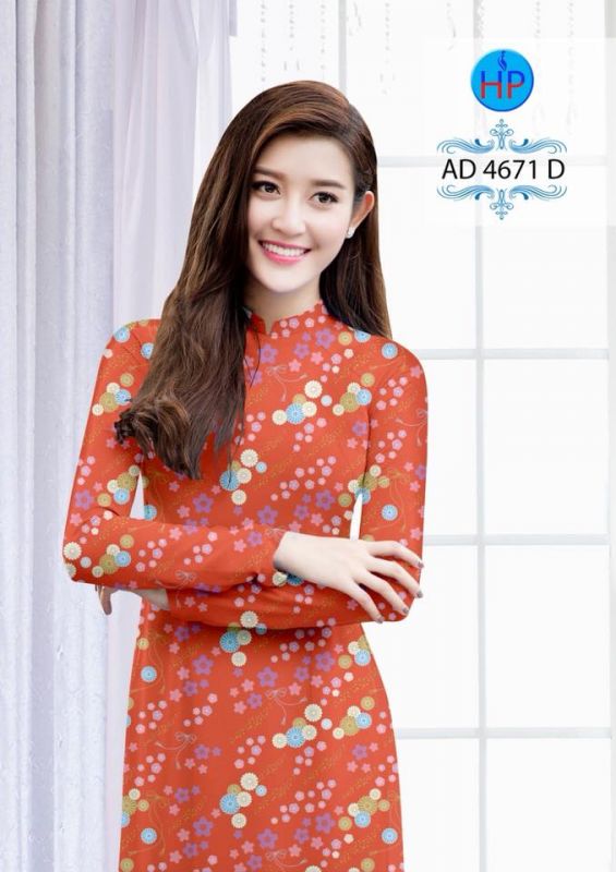 Vải áo dài hoa chạy nhí Vải áo dài hoa chạy nhí