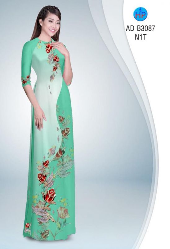 Vải áo dài hoa dây Vải áo dài hoa dây