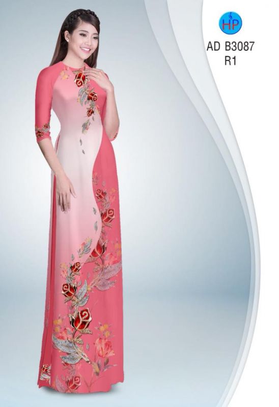Vải áo dài hoa dây Vải áo dài hoa dây