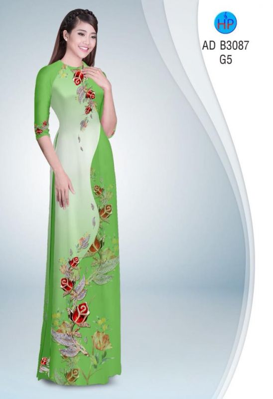 Vải áo dài hoa dây Vải áo dài hoa dây