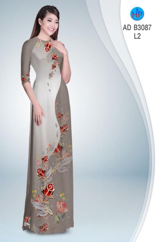 Vải áo dài hoa dây Vải áo dài hoa dây