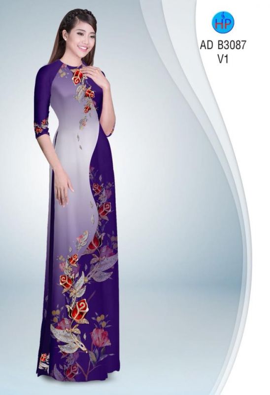 Vải áo dài hoa dây Vải áo dài hoa dây