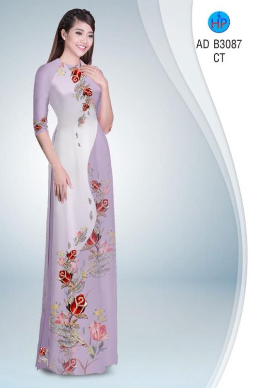 Vải áo dài hoa dây Vải áo dài hoa dây