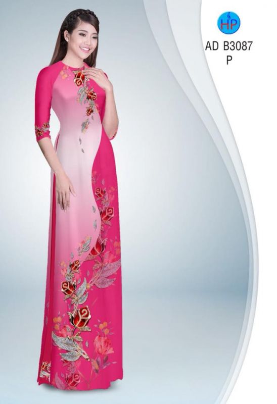 Vải áo dài hoa dây Vải áo dài hoa dây