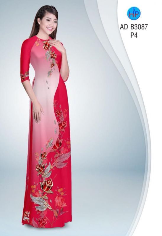Vải áo dài hoa dây Vải áo dài hoa dây