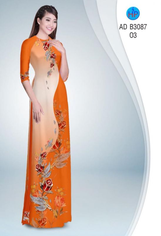 Vải áo dài hoa dây Vải áo dài hoa dây