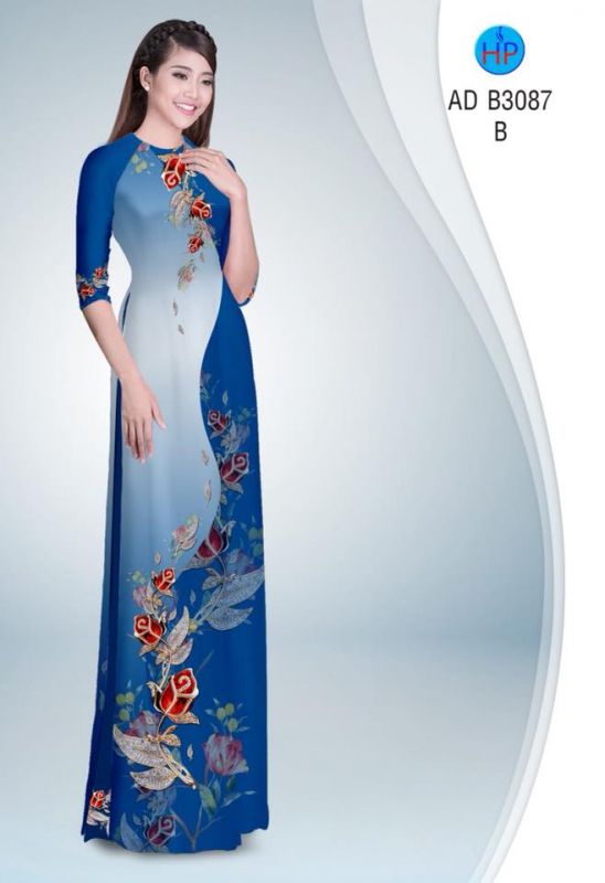 Vải áo dài hoa dây Vải áo dài hoa dây