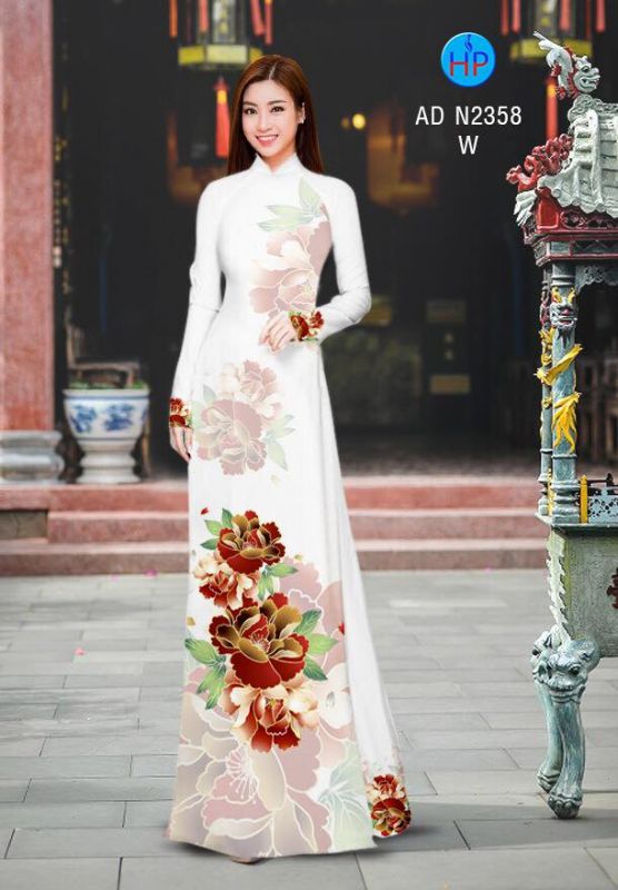 Vải áo dài hoa eo