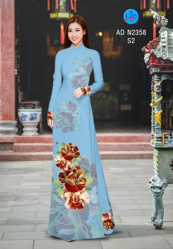 Vải áo dài hoa eo
