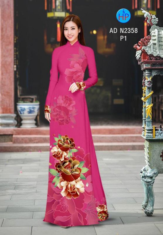 Vải áo dài hoa eo