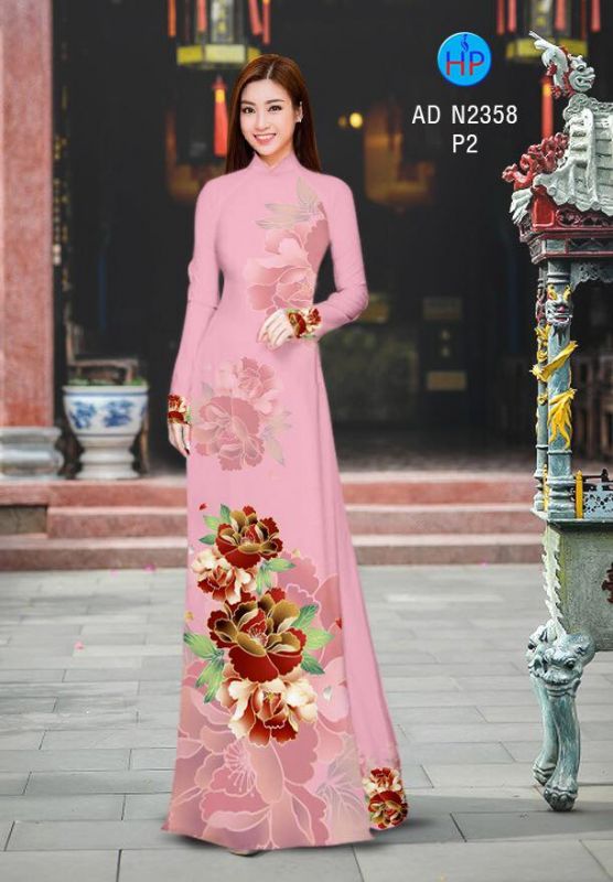 Vải áo dài hoa eo