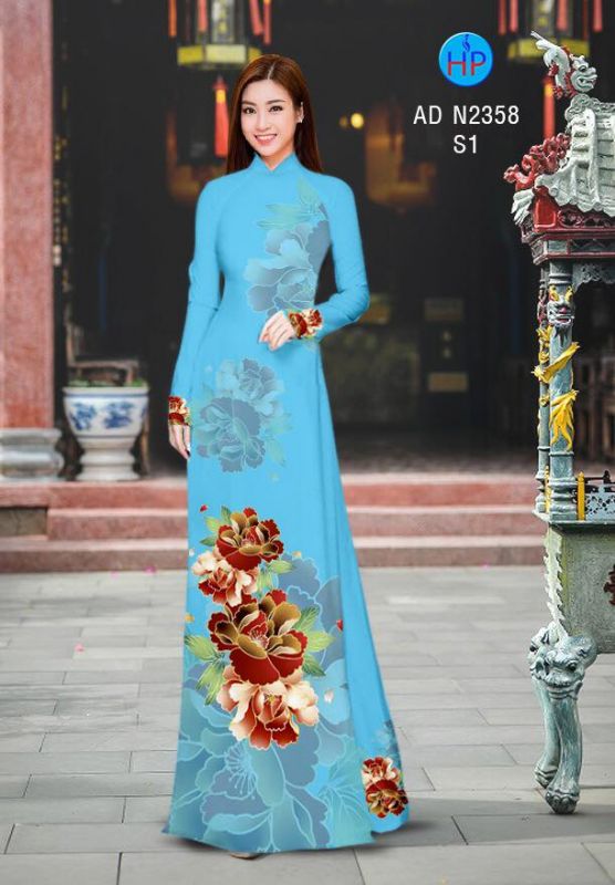 Vải áo dài hoa eo