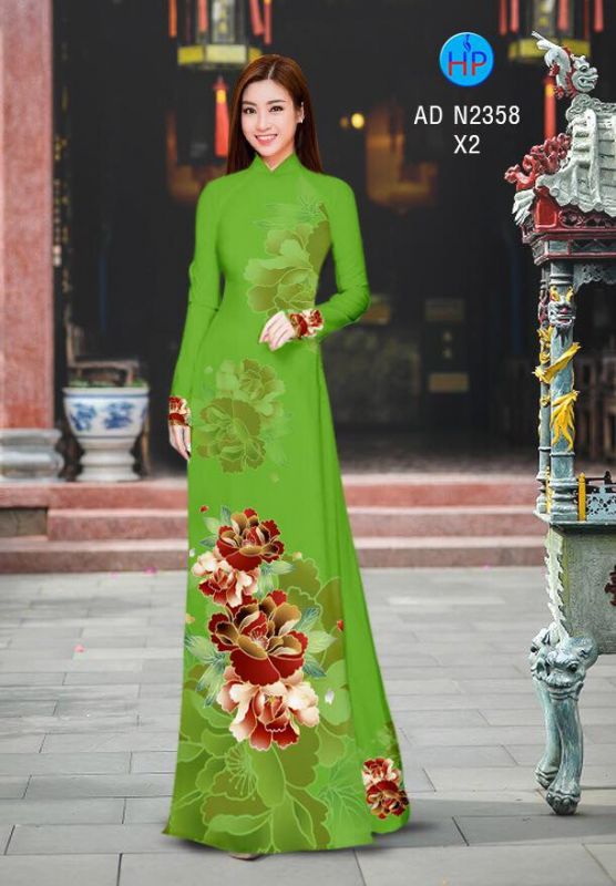Vải áo dài hoa eo