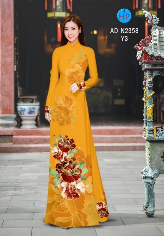 Vải áo dài hoa eo