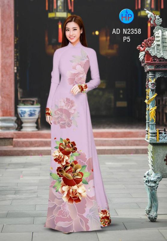 Vải áo dài hoa eo