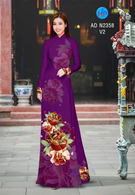 Vải áo dài hoa eo