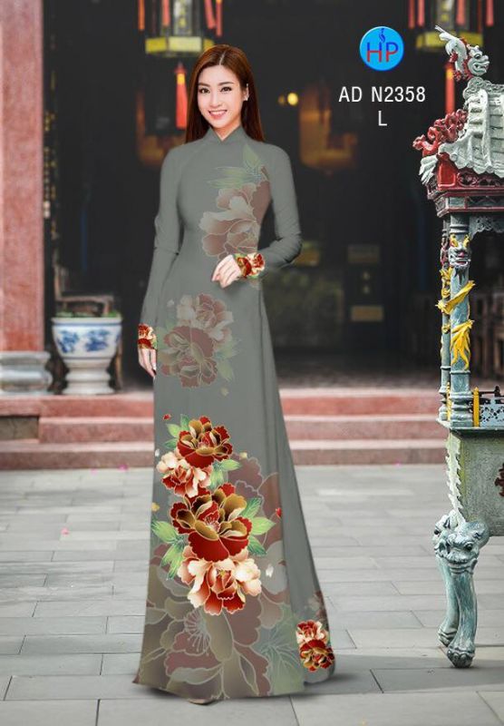 Vải áo dài hoa eo
