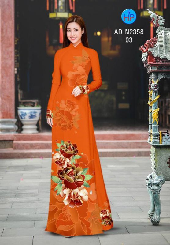 Vải áo dài hoa eo