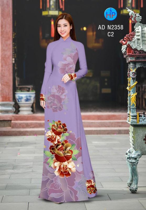 Vải áo dài hoa eo