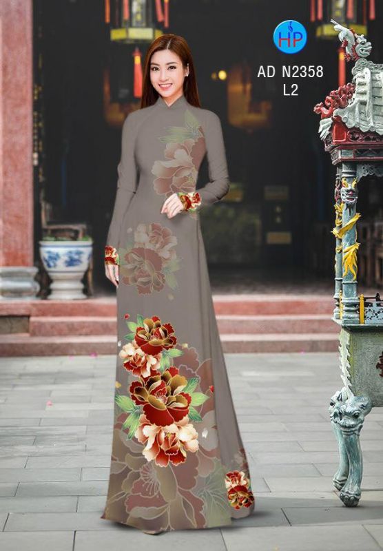 Vải áo dài hoa eo