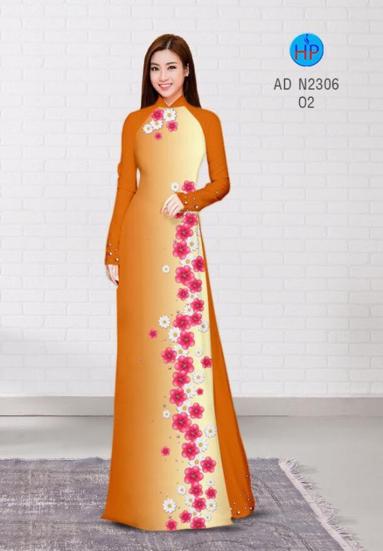 Vải áo dài hoa dây