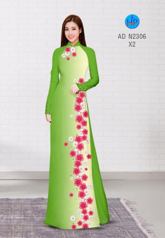 Vải áo dài hoa dây