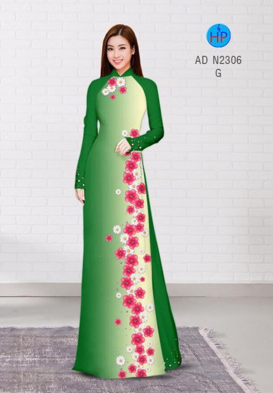 Vải áo dài hoa dây