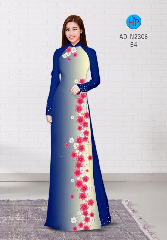 Vải áo dài hoa dây