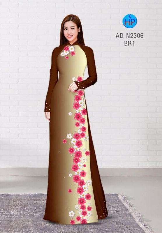 Vải áo dài hoa dây
