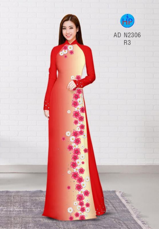Vải áo dài hoa dây