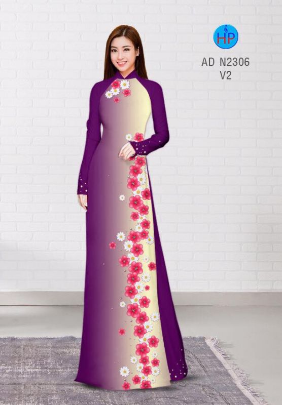 Vải áo dài hoa dây