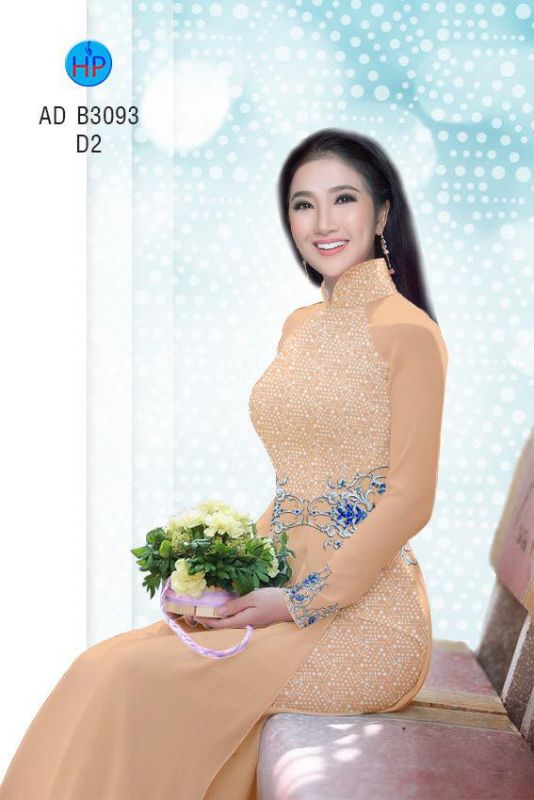Vải áo dài hoa nhí
