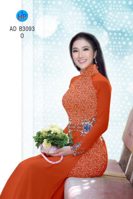 Vải áo dài hoa nhí