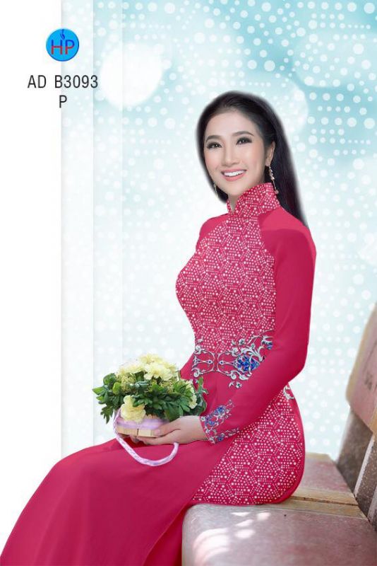 Vải áo dài hoa nhí