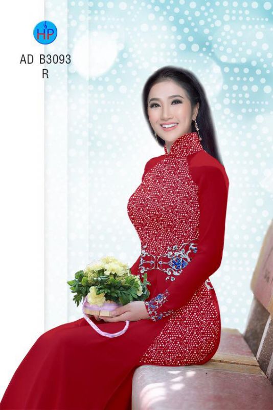Vải áo dài hoa nhí