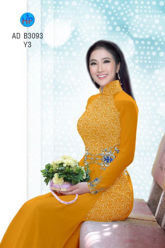 Vải áo dài hoa nhí